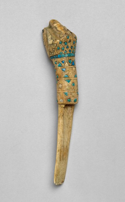 Ritual Spatula with a Clenched Fist, 01-700 by Moche